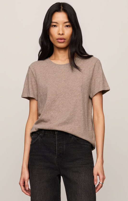 Foundation Premium Slub Tee in Heather Ash