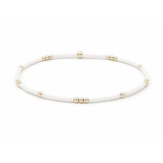2mm Newport Cotton + Gold Filled Waterproof Bracelet