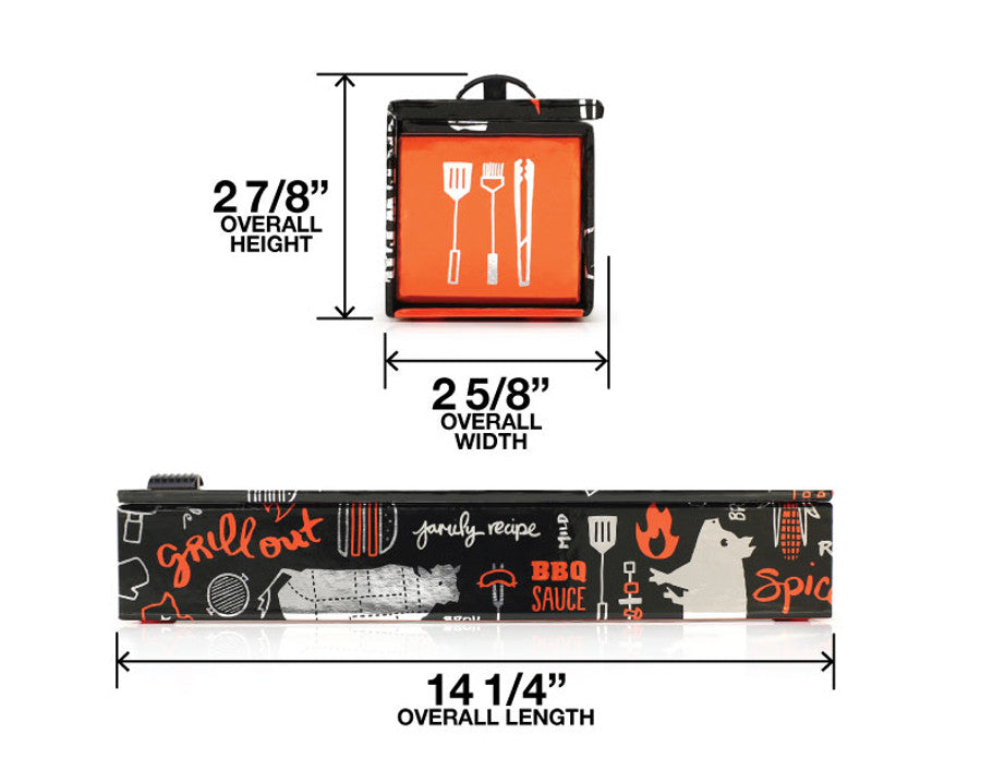 BBQ Grill Aluminum Foil 12" x 30' Dispenser