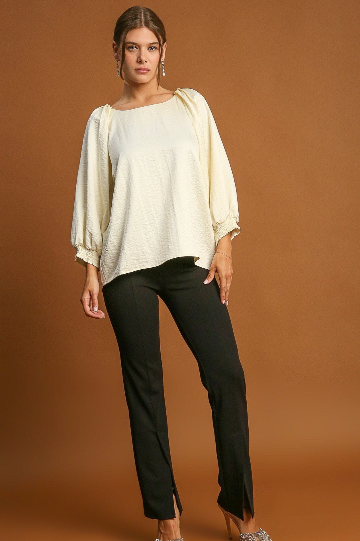 Round Neck High Low Top