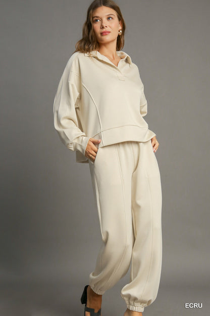 Buttery Soft Knit Cuffed Ankle Pants