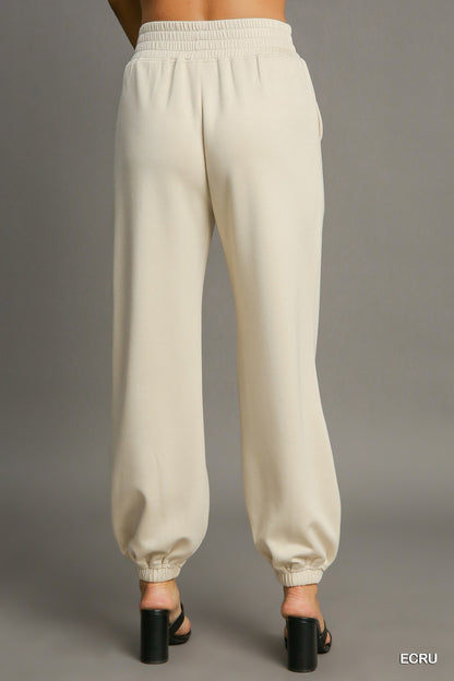 Buttery Soft Knit Cuffed Ankle Pants