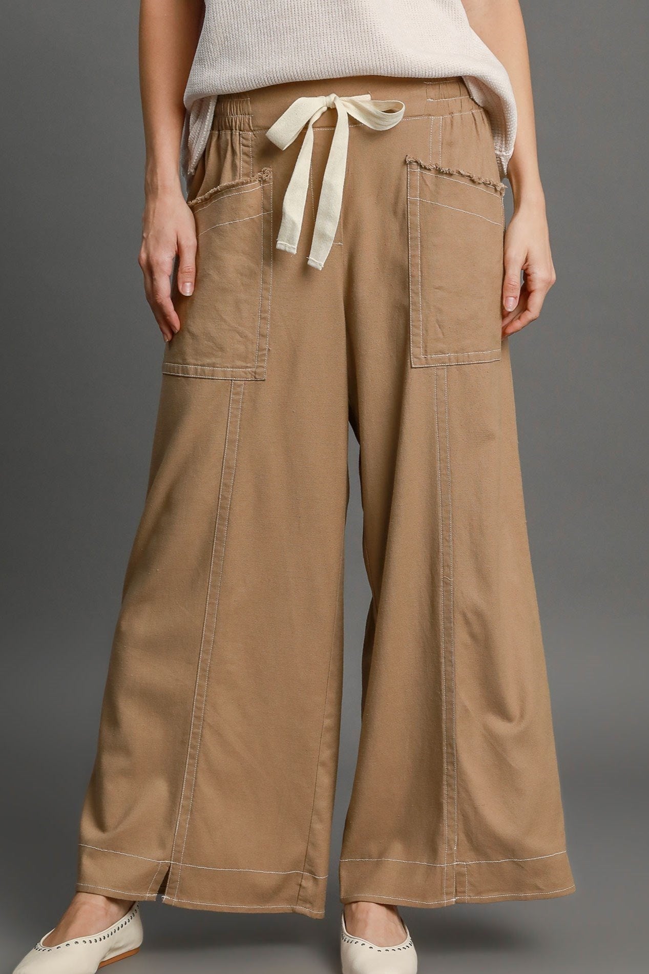 Linen Wide Leg Pants