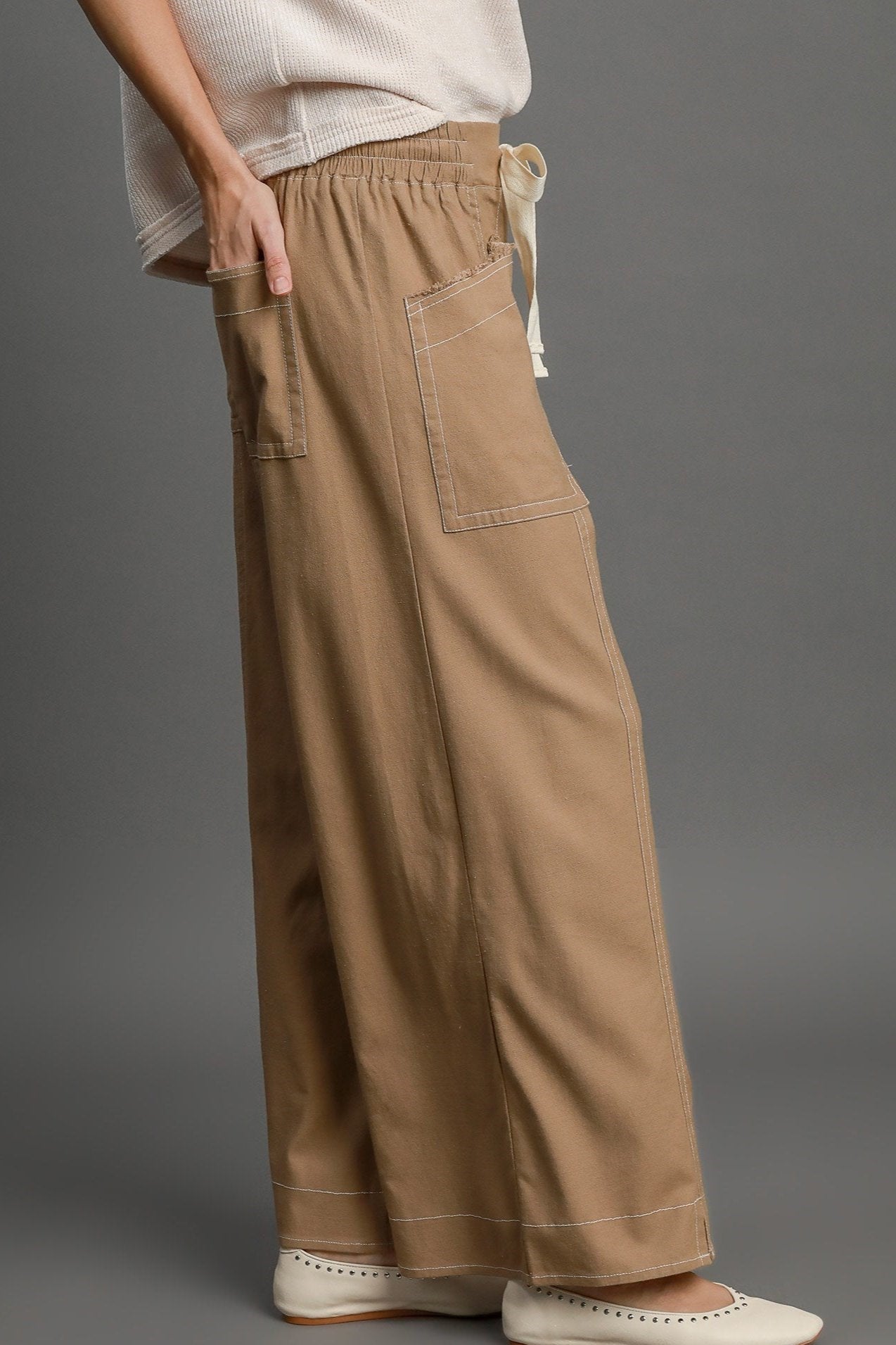 Linen Wide Leg Pants