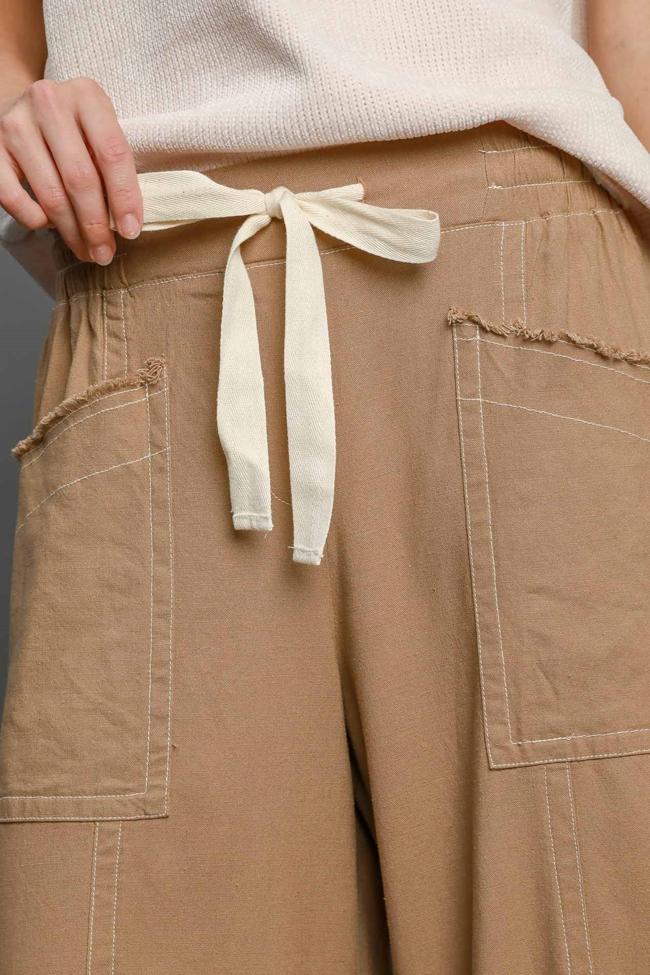 Linen Wide Leg Pants