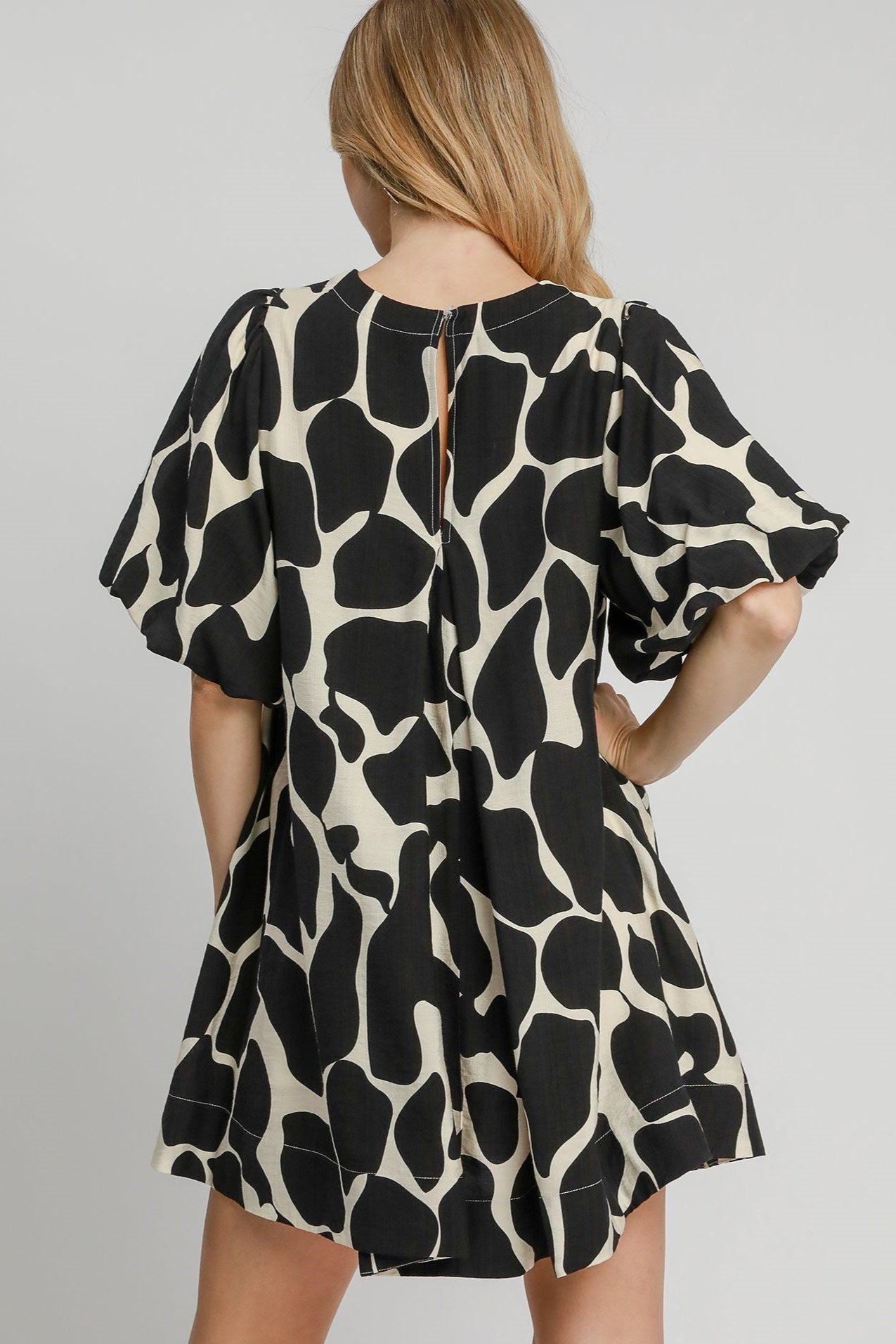 Animal Print A-Line Dress