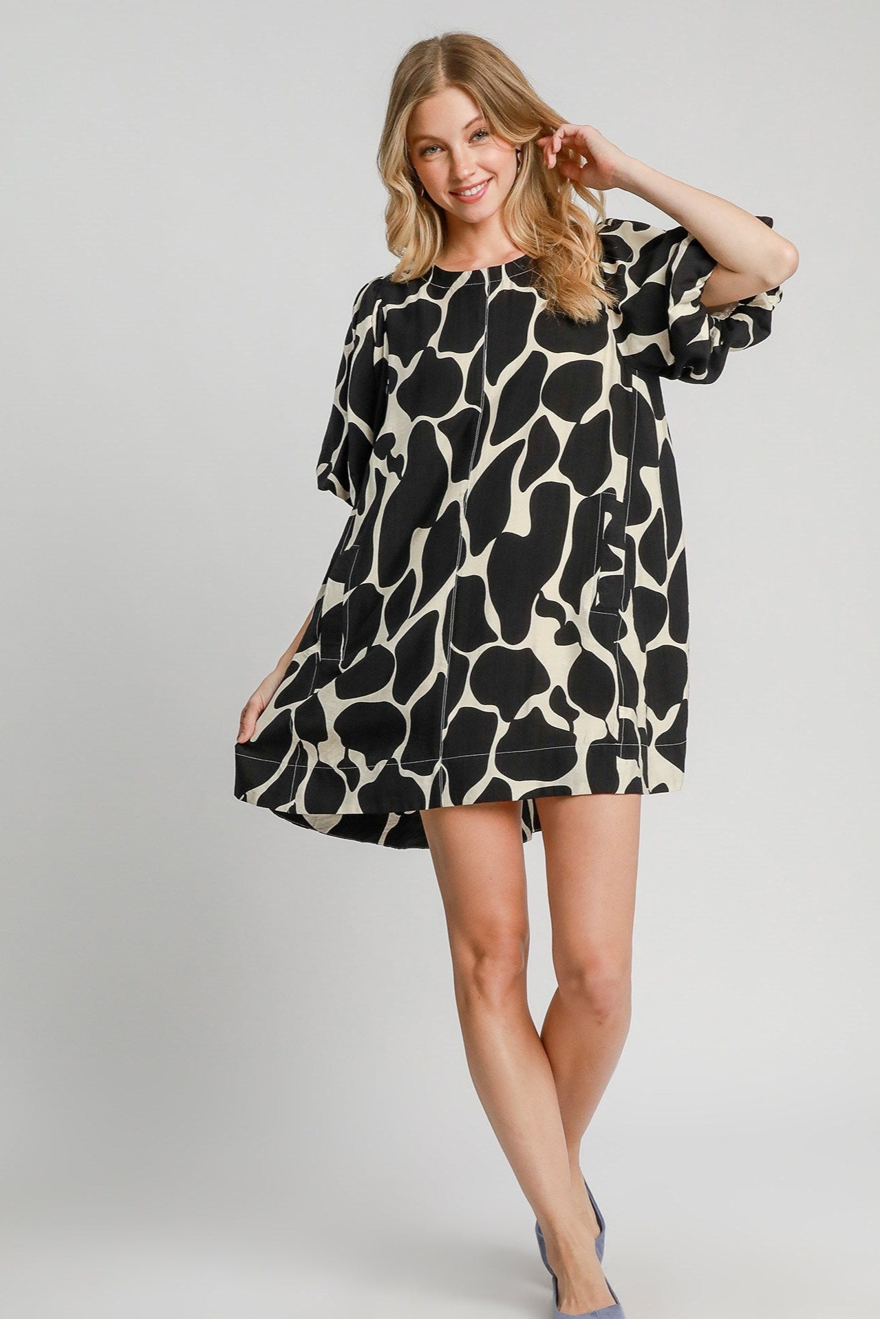 Animal Print A-Line Dress