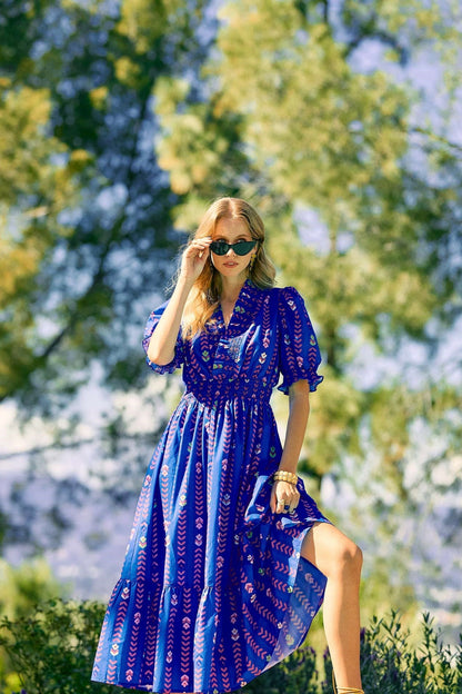 vibrant midi dress Wild Meadow Magic Midi Dress