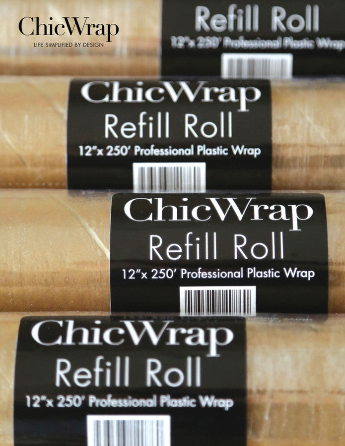 Refill Roll Professional Grade Plastic Wrap 12" x 250'