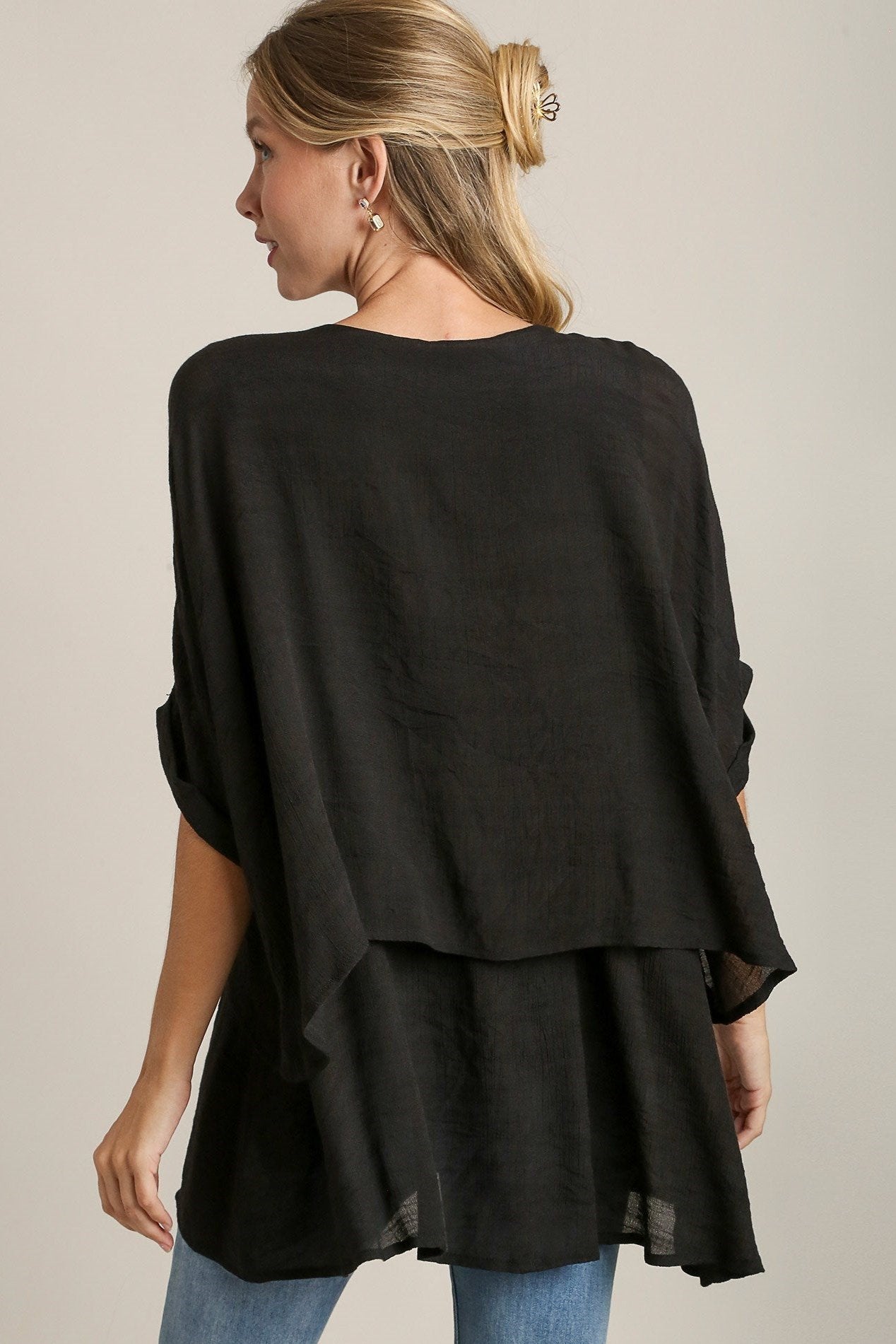 Half Sleeve Layered Tunic