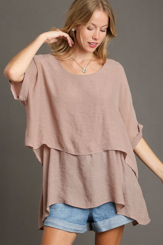 Half Sleeve Layered Tunic