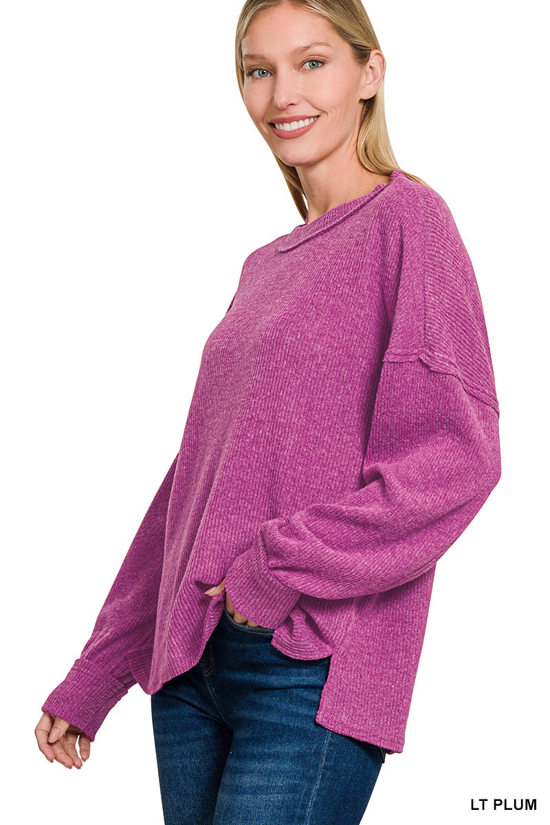 Black Friday Doorbuster - Ribbed Drop Shoulder Sweater