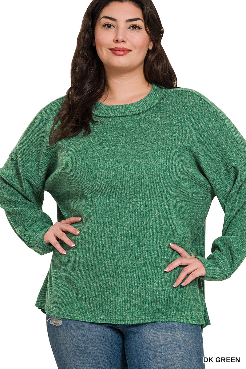Black Friday Doorbuster - Ribbed Drop Shoulder Sweater