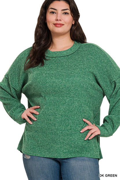 Black Friday Doorbuster - Ribbed Drop Shoulder Sweater