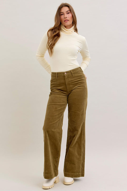 Comfort Stretch Corduroy Wide Leg
