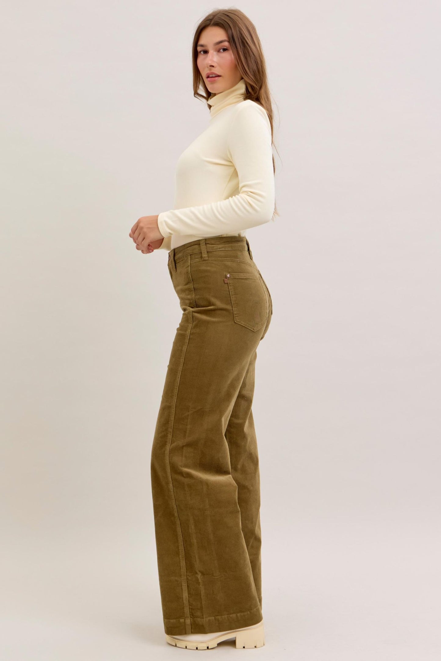 Comfort Stretch Corduroy Wide Leg
