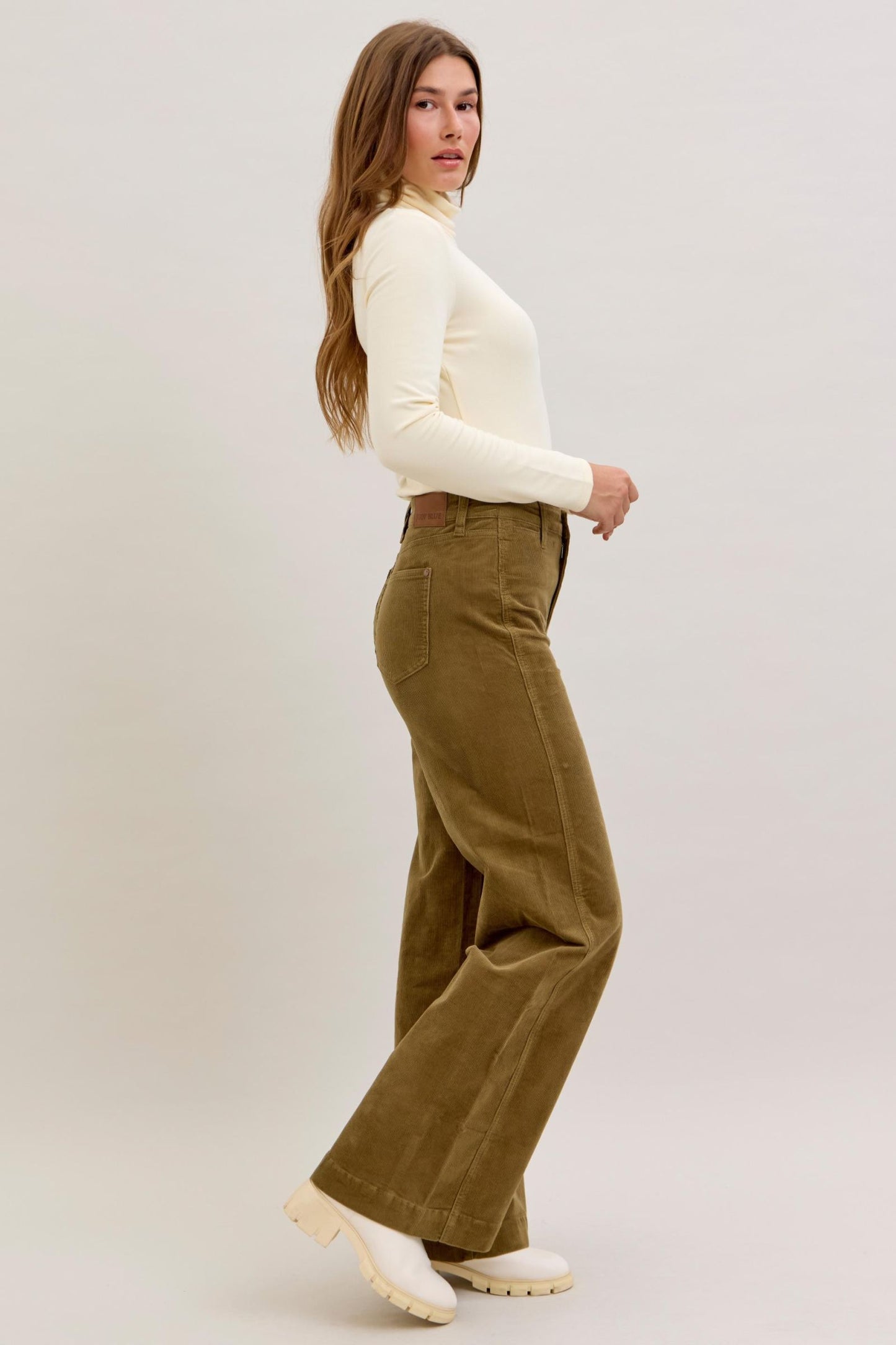Comfort Stretch Corduroy Wide Leg