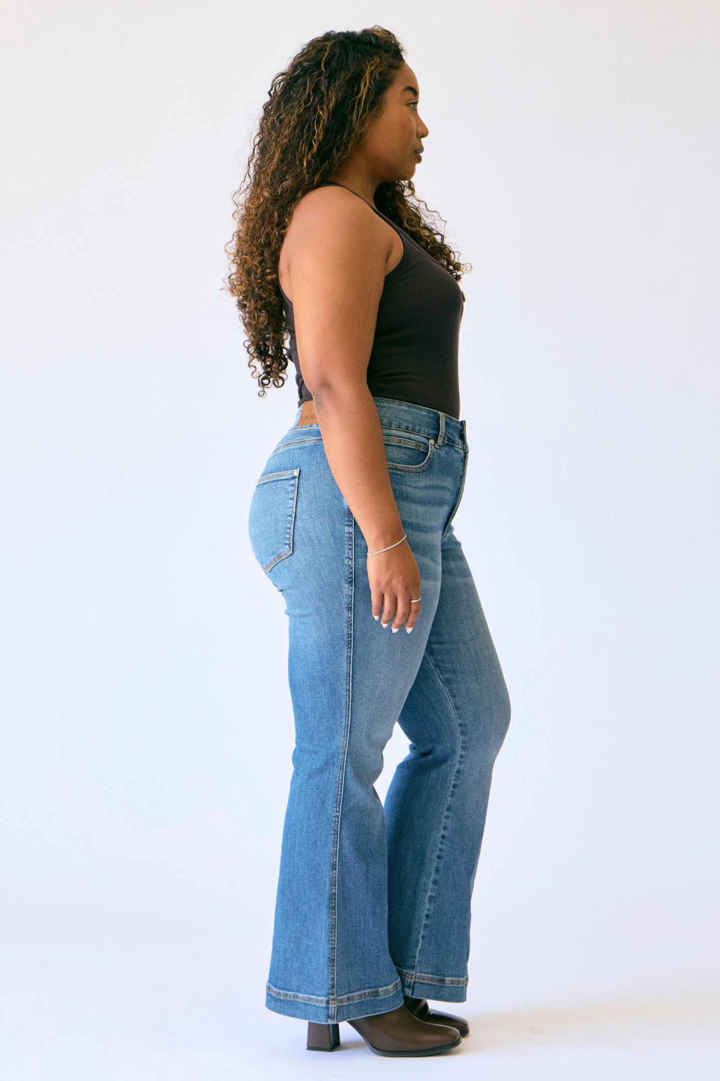 Petite Flare Tummy Control Double Button