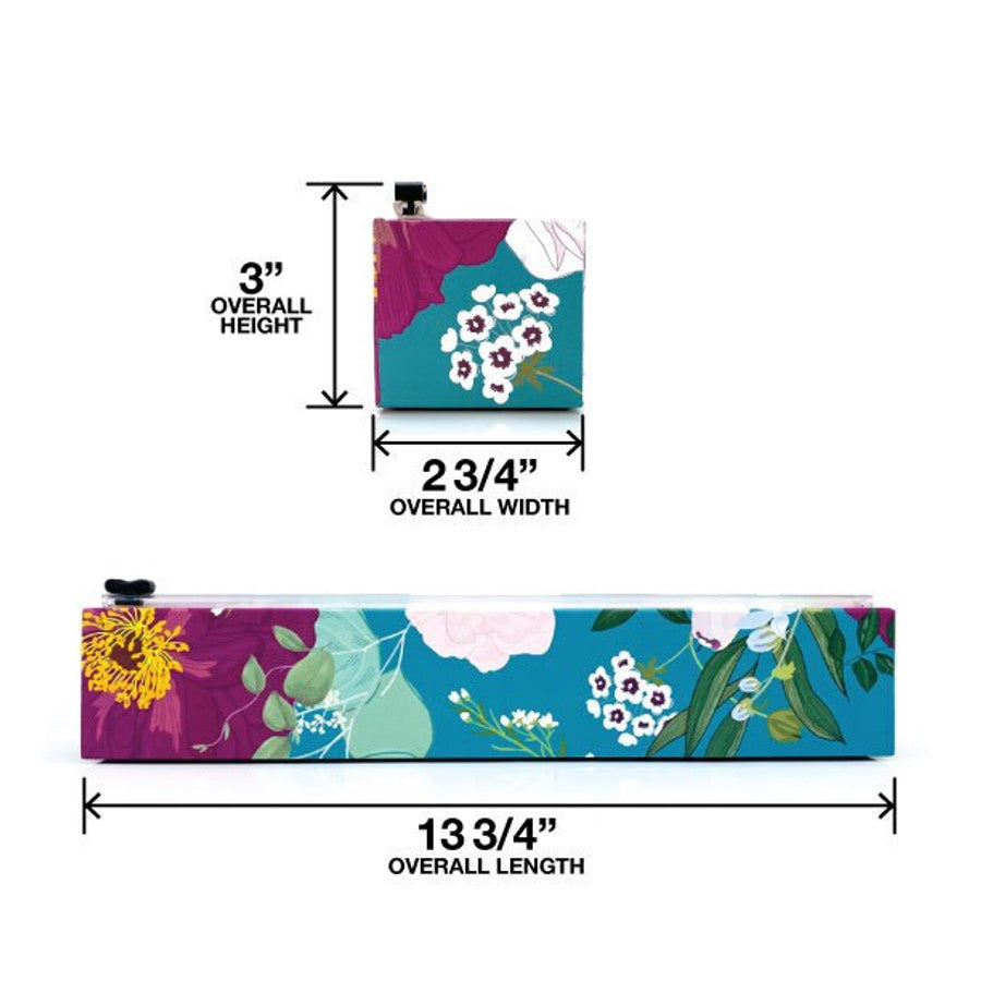 Spring Flowers Plastic Wrap 12" x 250' Dispenser