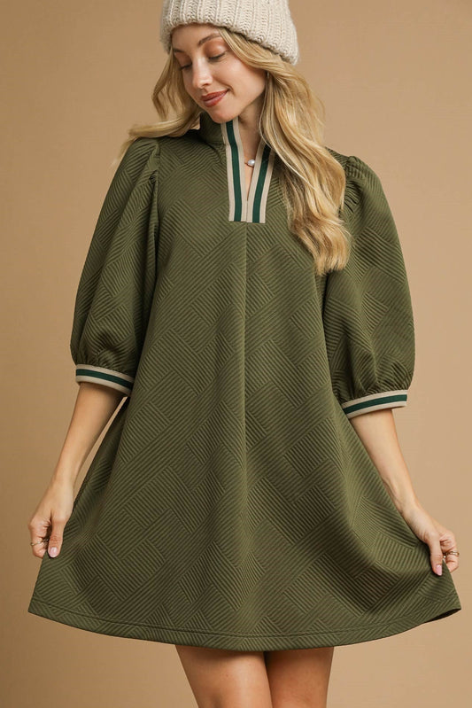 Jacquard Mini Dress