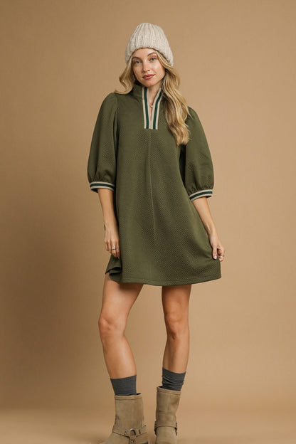 Jacquard Mini Dress