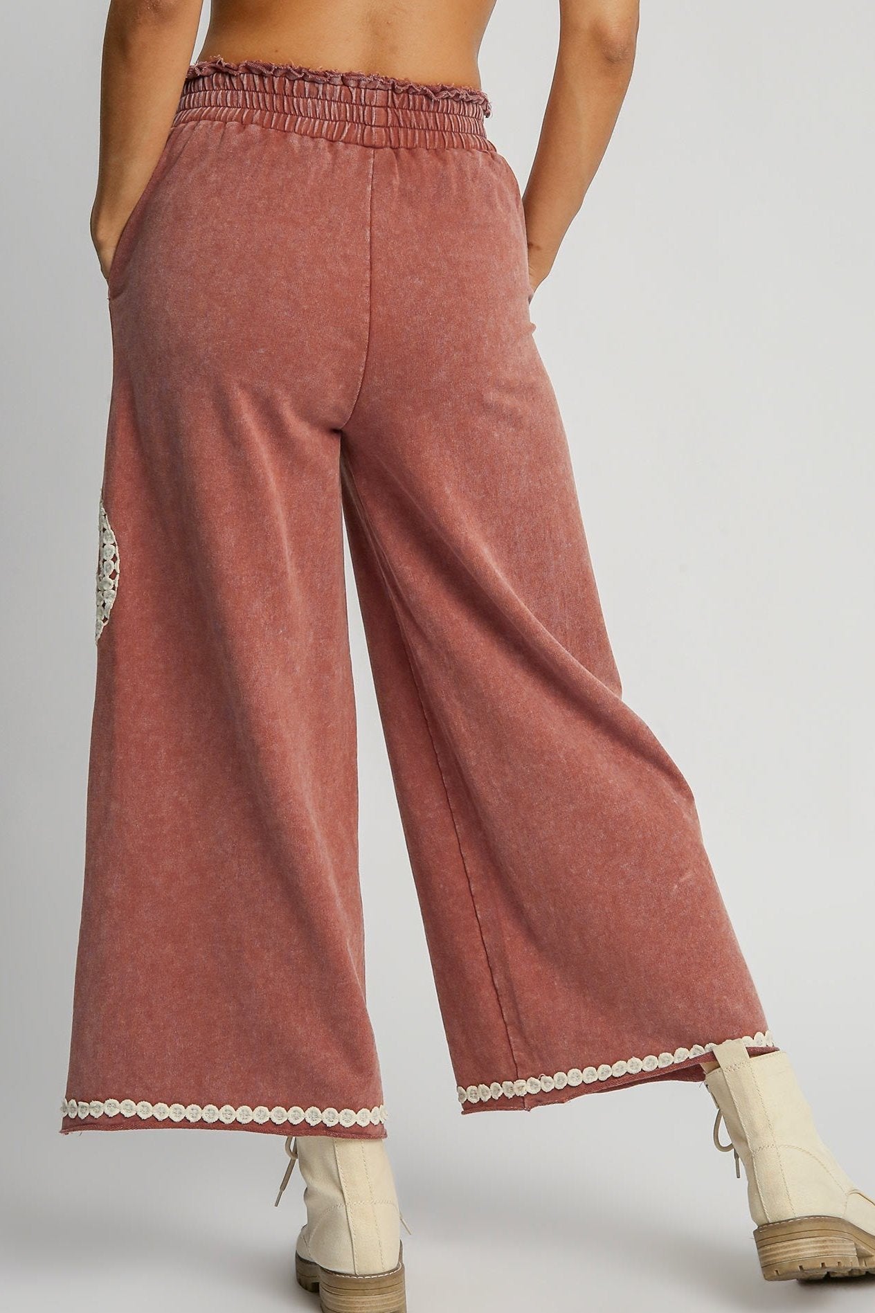 Mineral Wash Waistband Pants