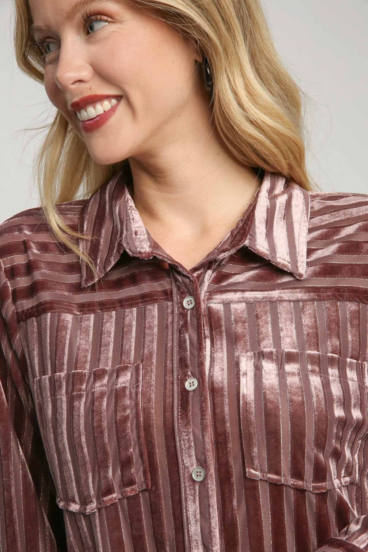 Striped Collared Top