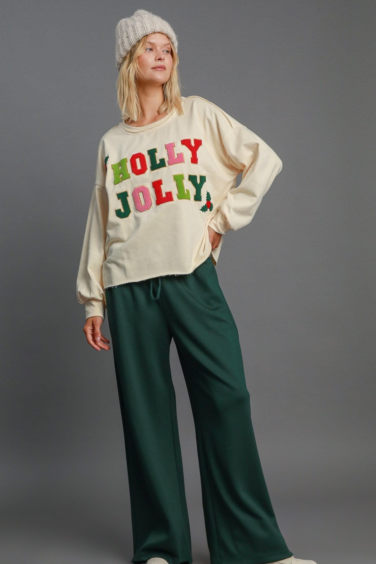 Holly Jolly French Terry Top