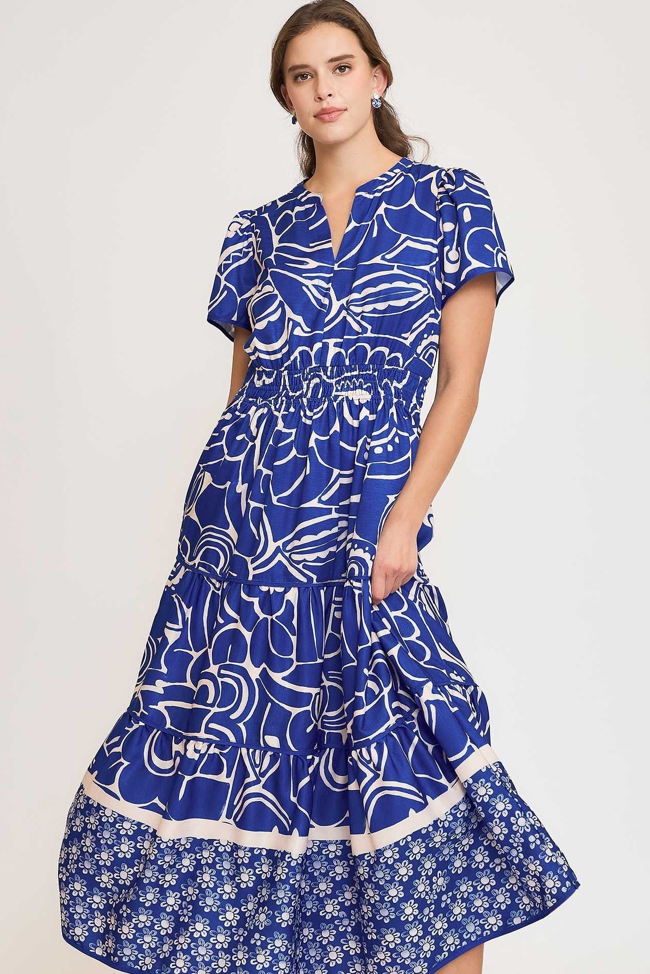 Abstract Detail Maxi Dress