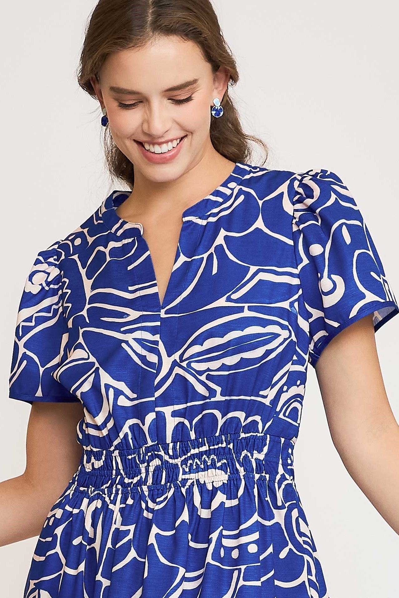 Abstract Detail Maxi Dress