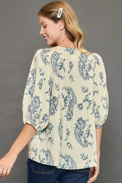 Vintage Tassel Peasant Top