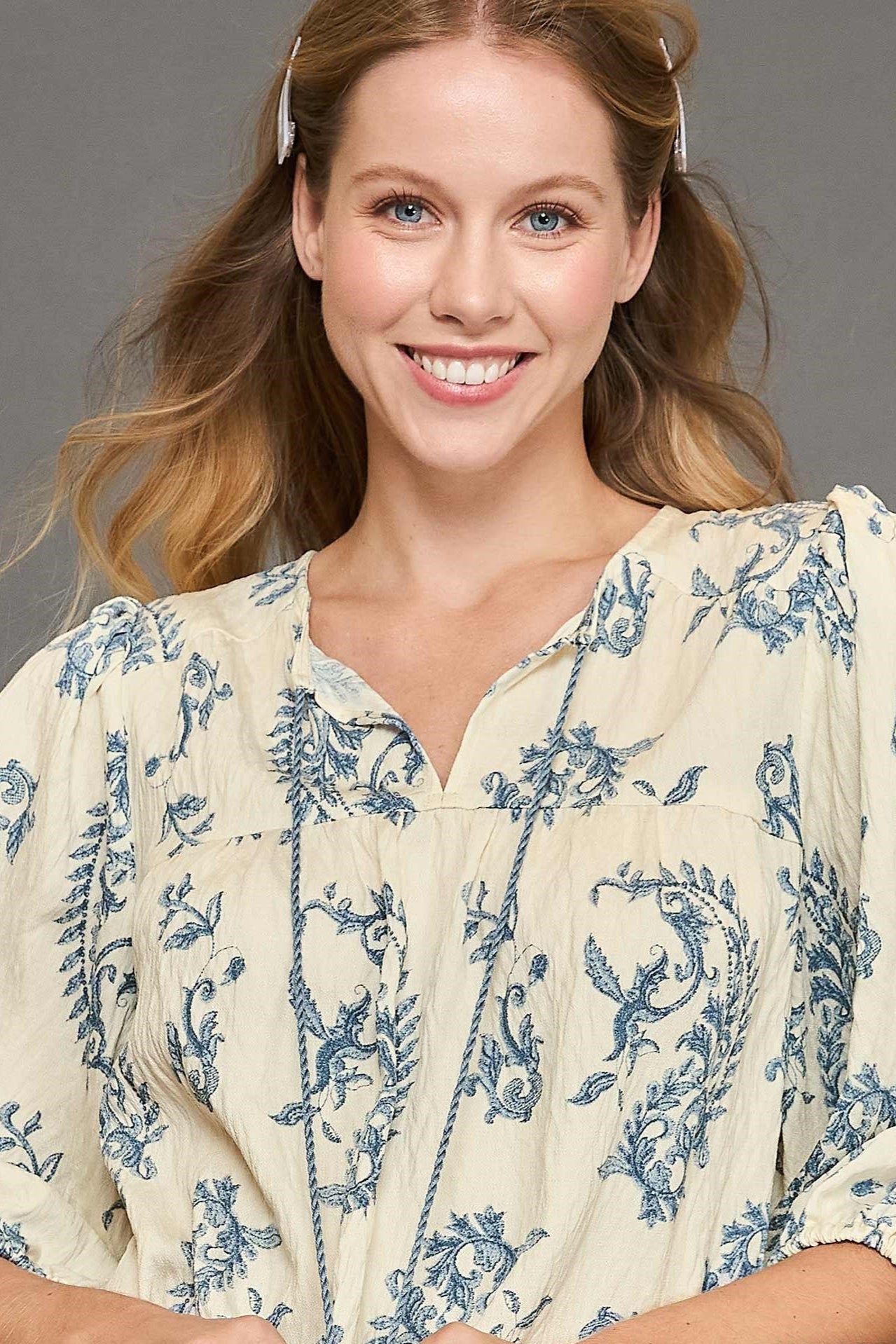 Vintage Tassel Peasant Top
