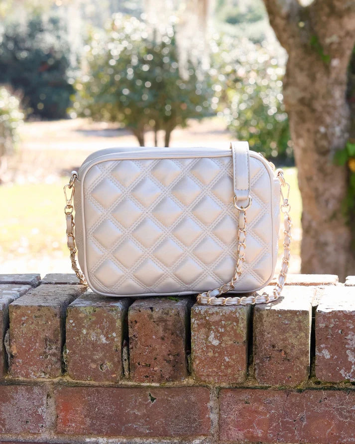 Fiona Crossbody Pearl Quilted DQ