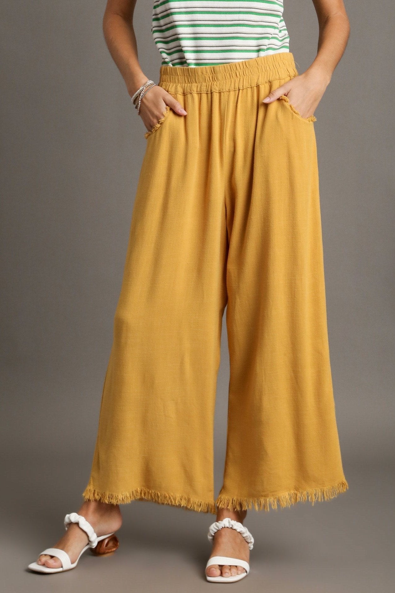 Linen Wide Leg Pants
