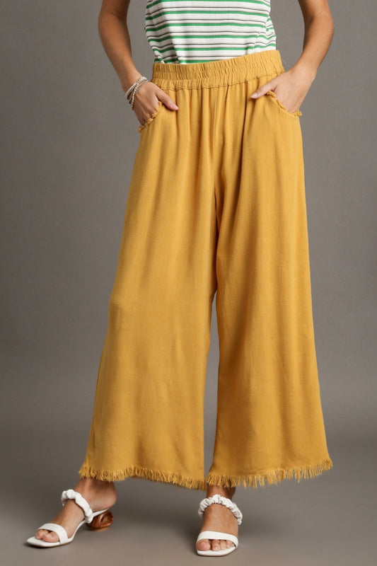 Linen Wide Leg Pants