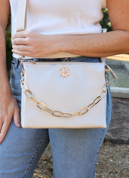 Ariana Crossbody in Pearl