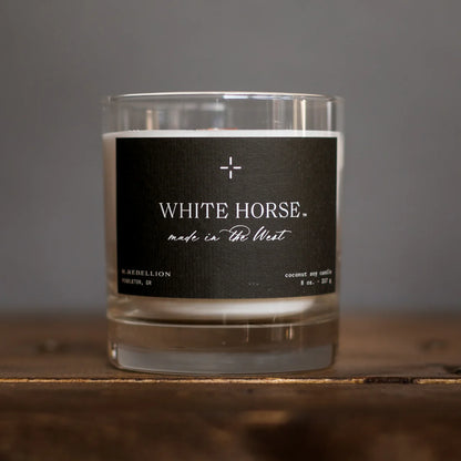 White Horse Candle 8 oz.