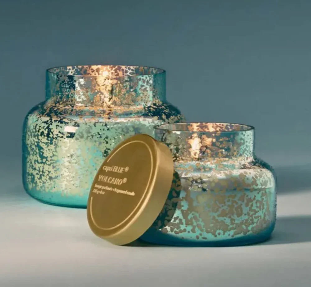 Volcano Aqua Opaline Petite Candle, 8oz.