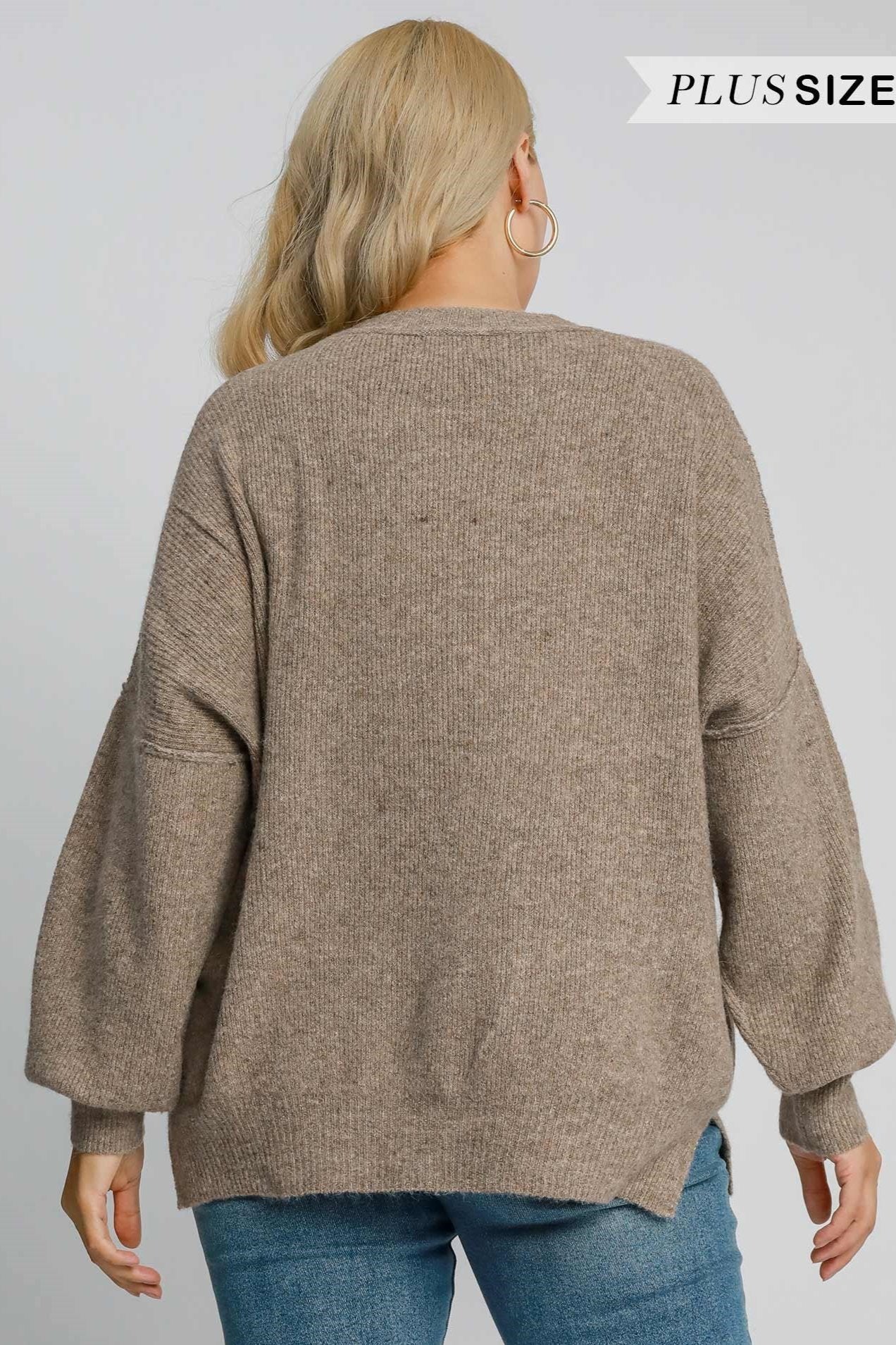 Wool Blend Loose Fit Pullover