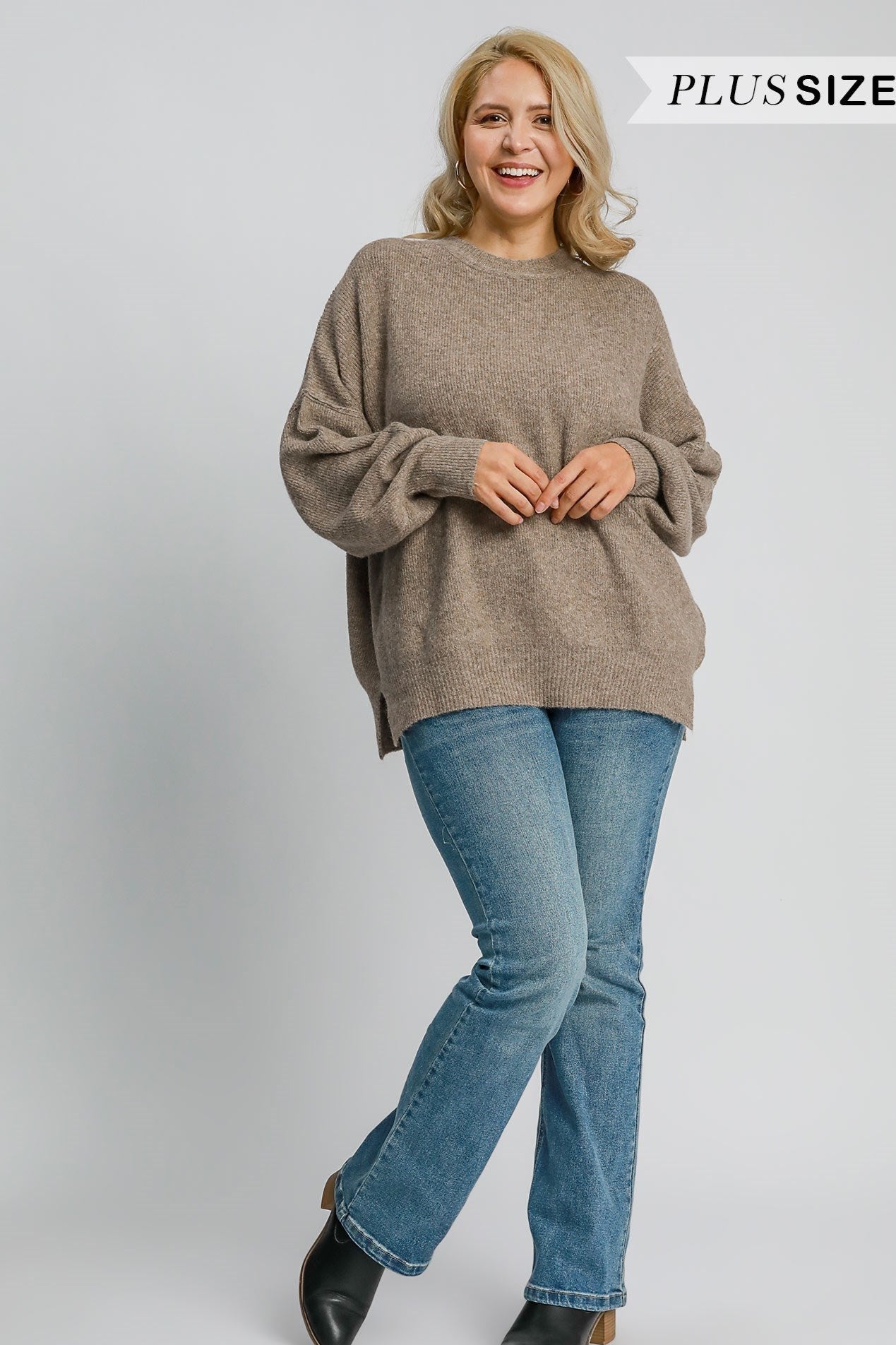 Wool Blend Loose Fit Pullover