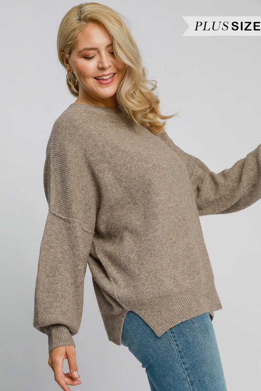 Wool Blend Loose Fit Pullover