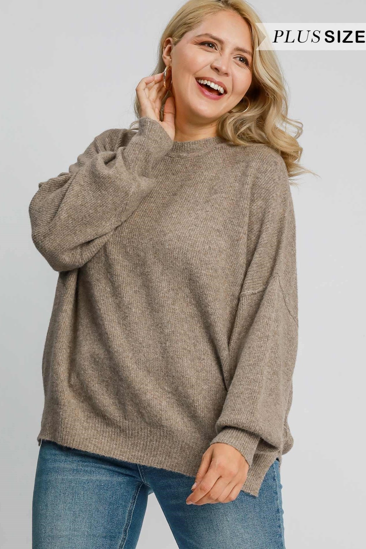 Wool Blend Loose Fit Pullover