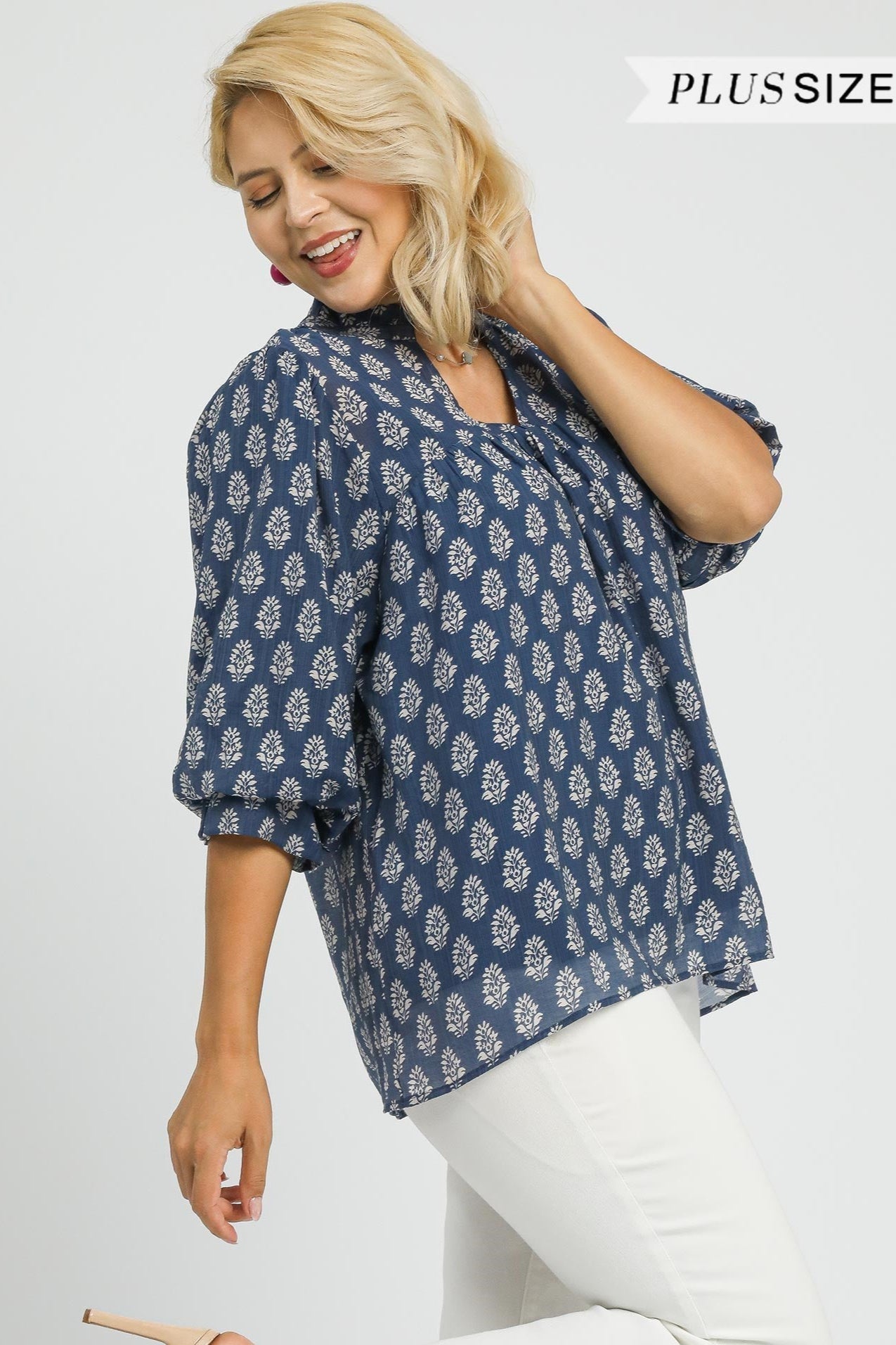 Floral Split Blouse