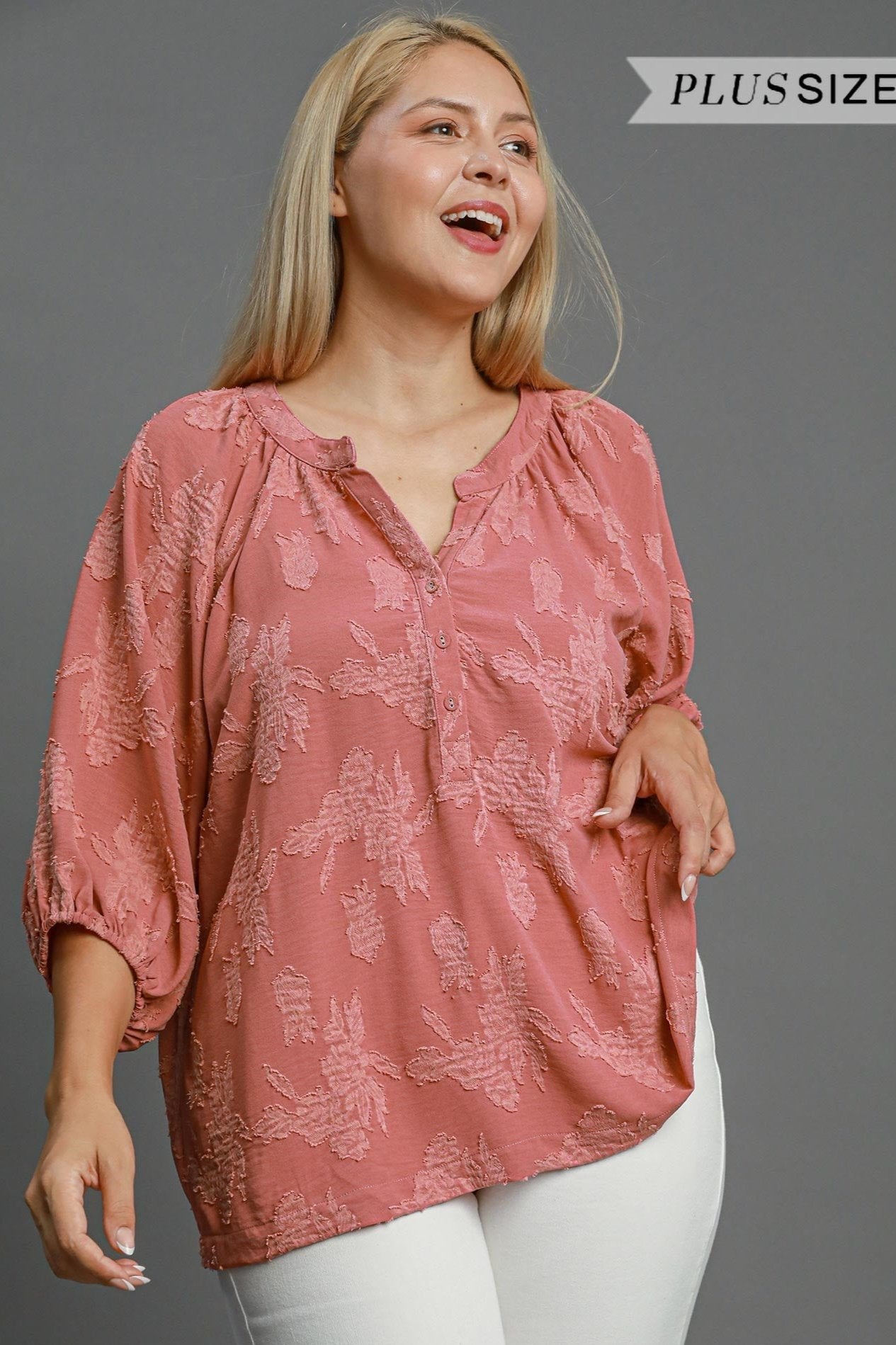 Burnout Split Neck Top