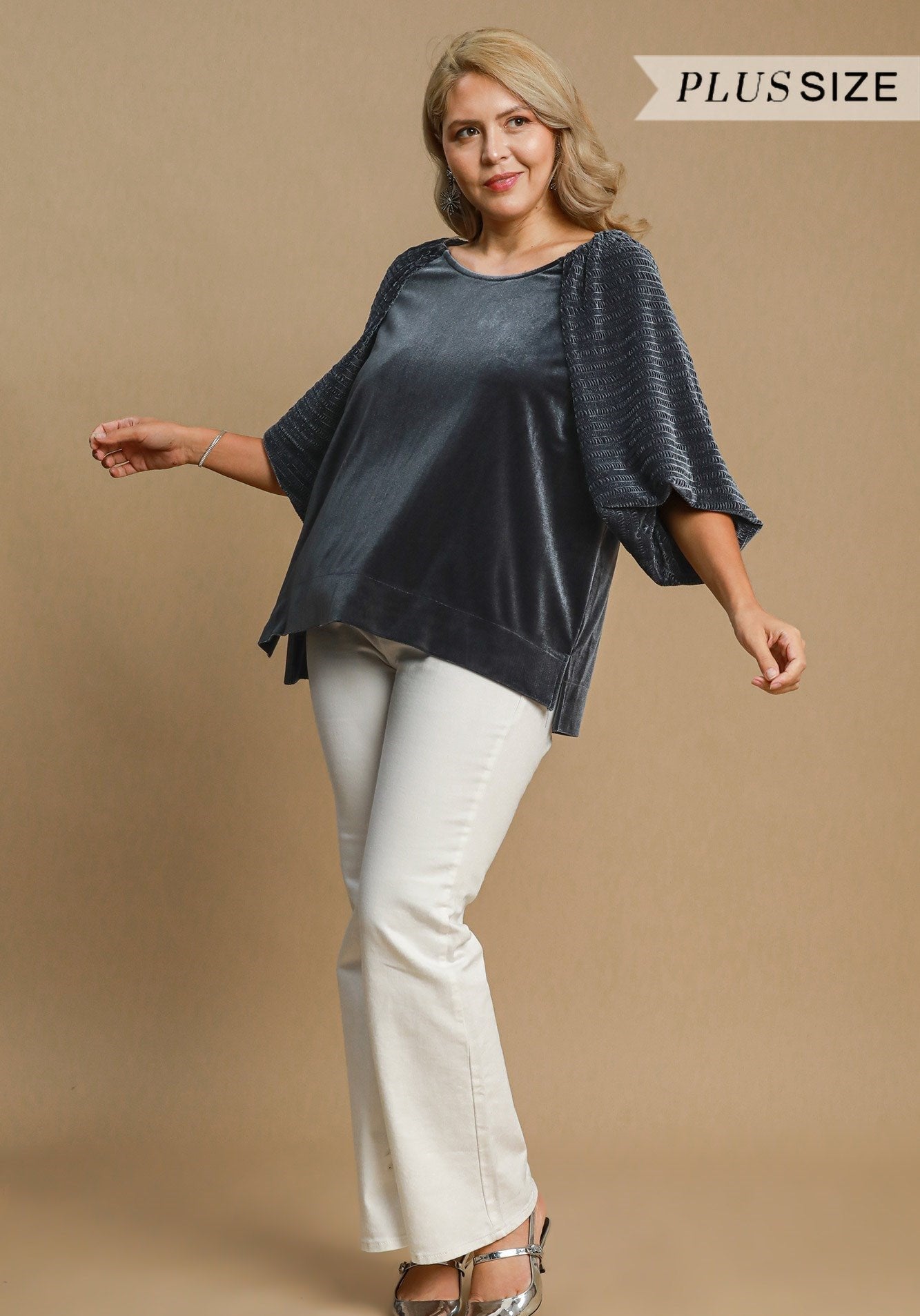 Round Neck Velvet Top