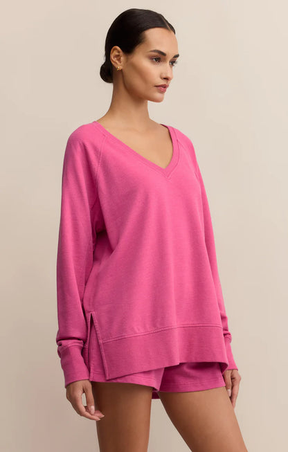 Weekender V Neck in Island Pink