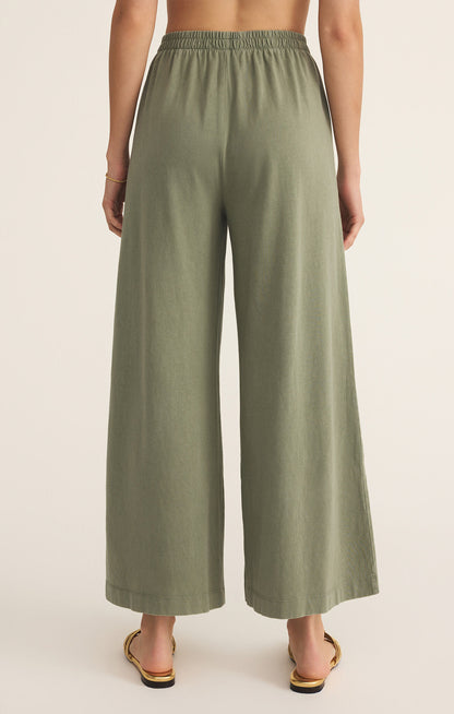 Scout Jersey Flare Pant in Avocado