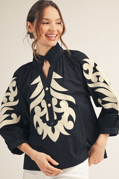 Baroque Cotton Top
