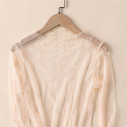 Lace Mesh Long Sleeve