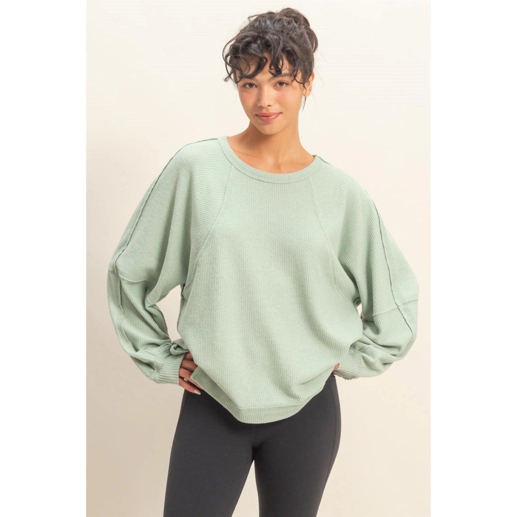 Waffle Long Sleeve Top